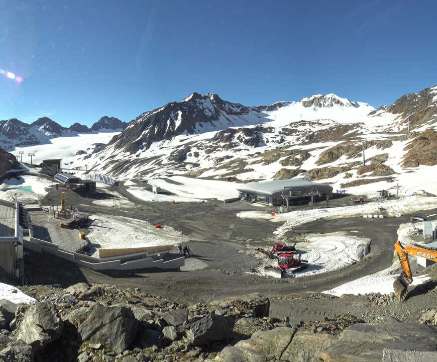 Archiv Foto Webcam Bergstation Gletscherexpress (Pitztaler Gletscher)