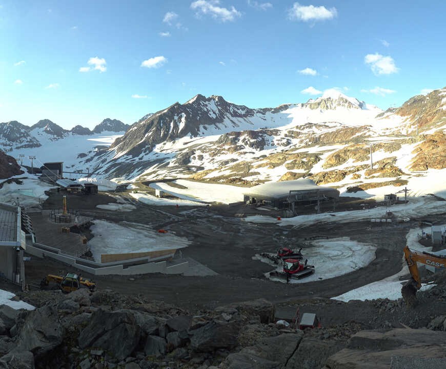Archiv Foto Webcam Bergstation Gletscherexpress (Pitztaler Gletscher)
