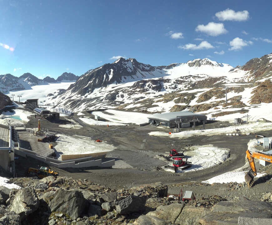 Archiv Foto Webcam Bergstation Gletscherexpress (Pitztaler Gletscher)