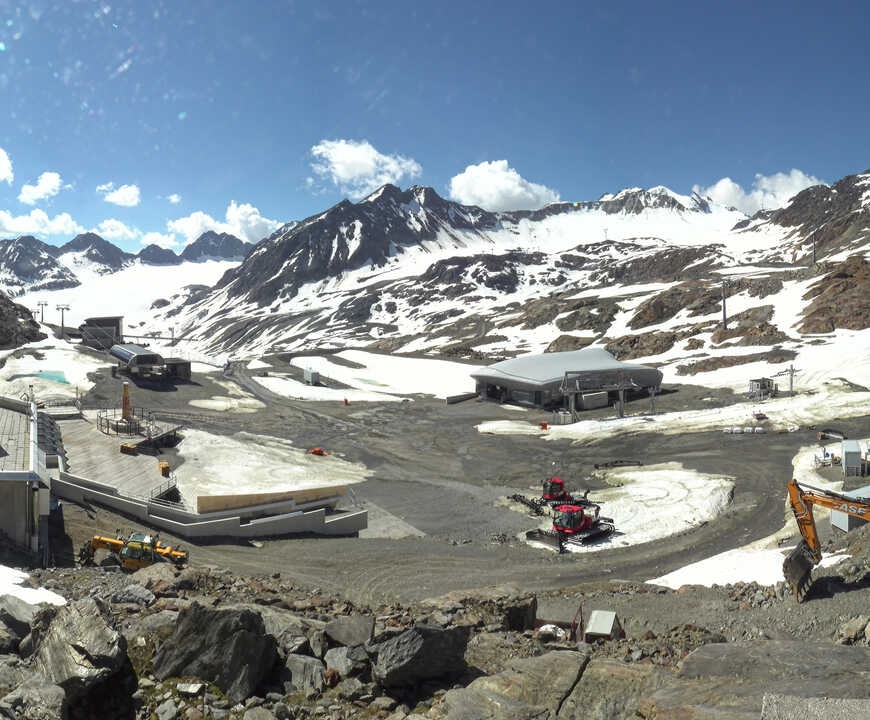 Archiv Foto Webcam Bergstation Gletscherexpress (Pitztaler Gletscher)