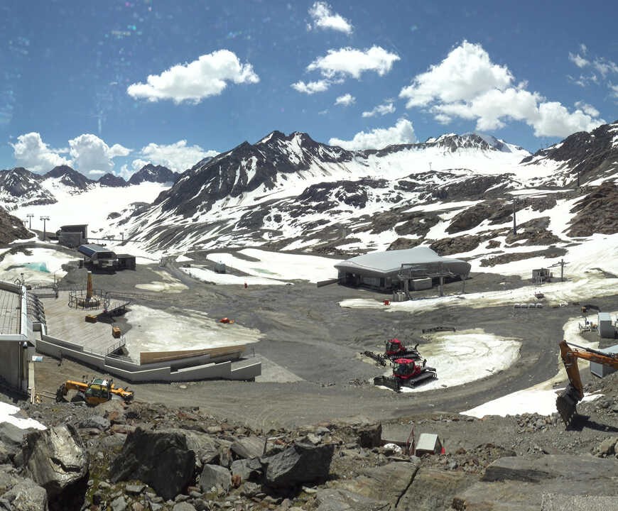 Archiv Foto Webcam Bergstation Gletscherexpress (Pitztaler Gletscher)