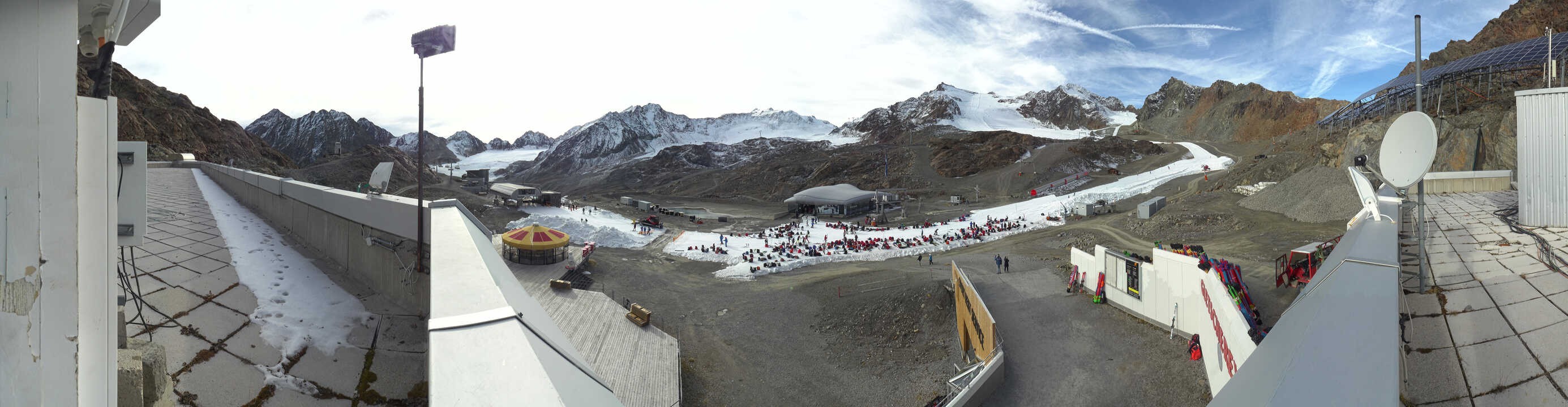 Archiv Foto Webcam Bergstation Gletscherexpress (Pitztaler Gletscher)