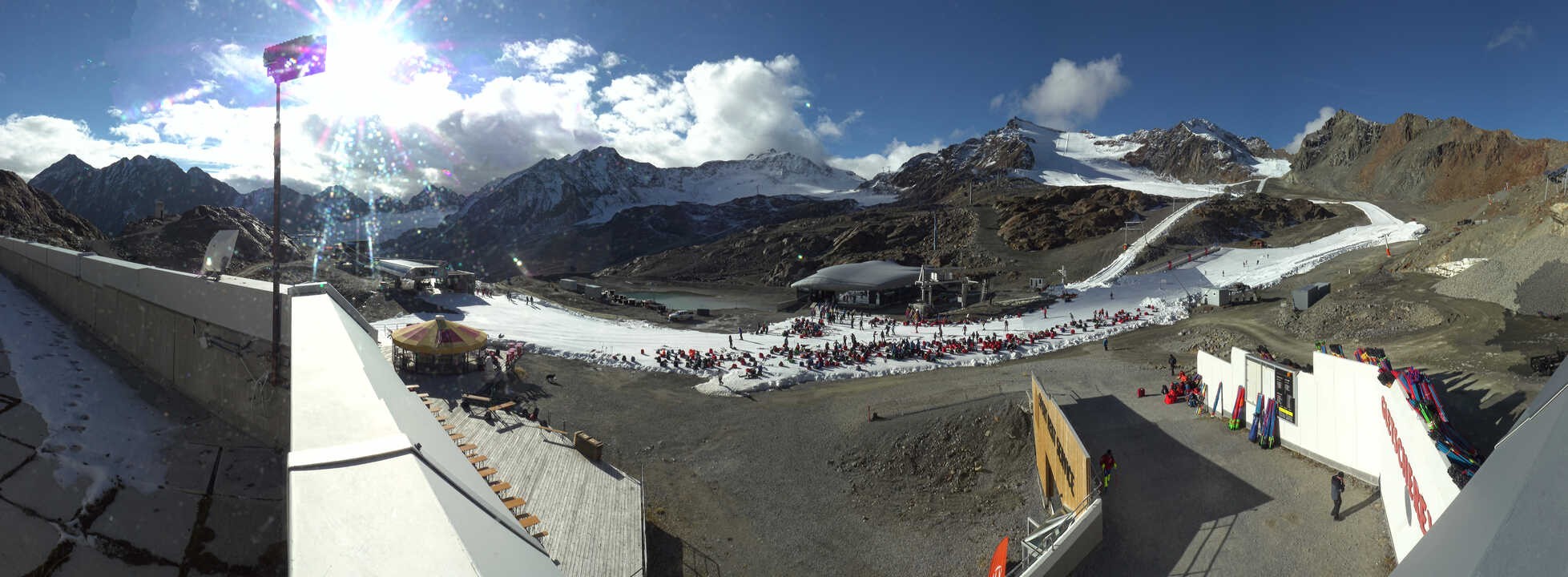 Archiv Foto Webcam Bergstation Gletscherexpress (Pitztaler Gletscher)