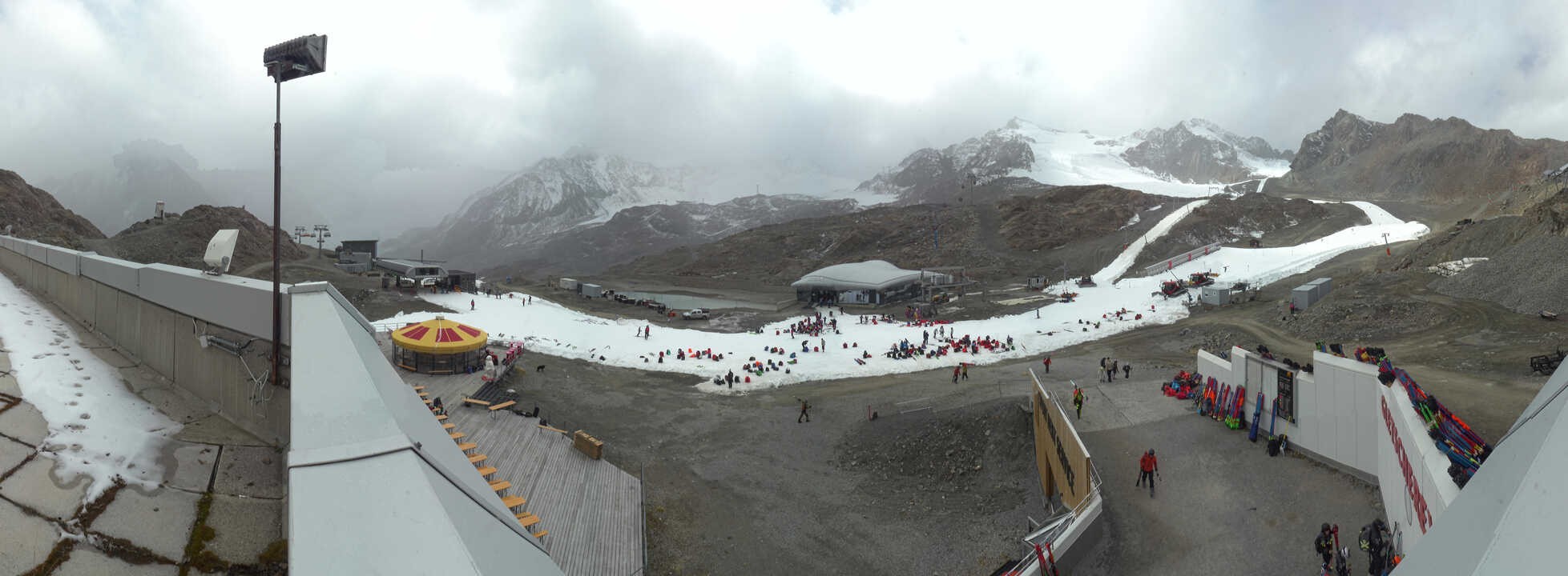 Archiv Foto Webcam Bergstation Gletscherexpress (Pitztaler Gletscher)