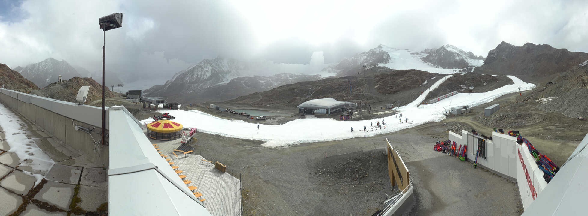 Archiv Foto Webcam Bergstation Gletscherexpress (Pitztaler Gletscher)