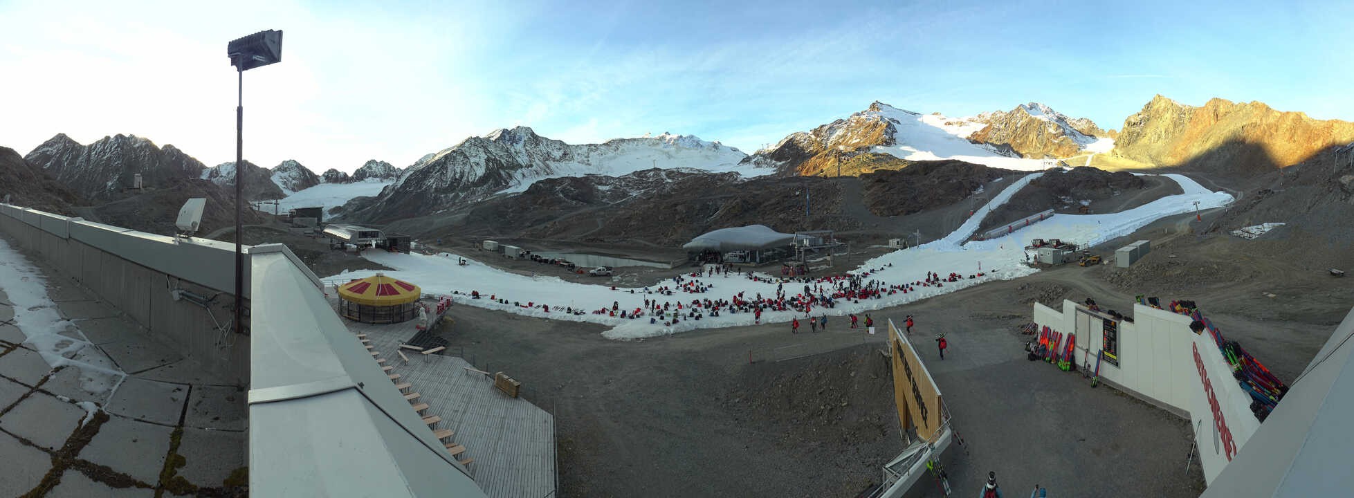 Archiv Foto Webcam Bergstation Gletscherexpress (Pitztaler Gletscher)
