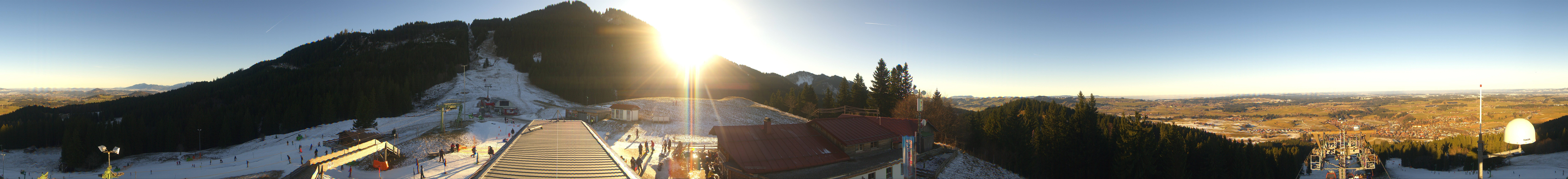 Archiv Foto Webcam Mittelstation Nesselwang