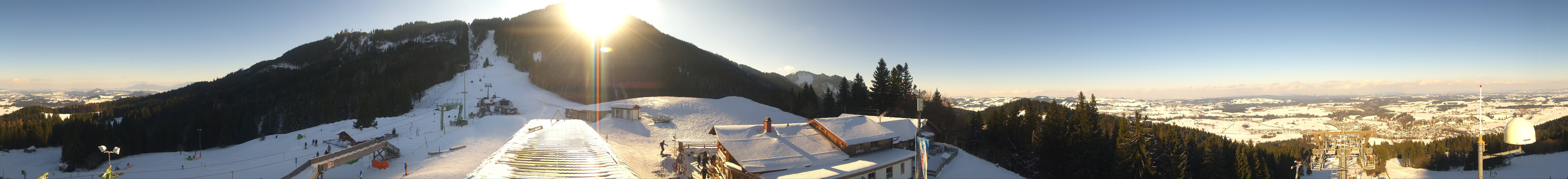 Archiv Foto Webcam Mittelstation Nesselwang