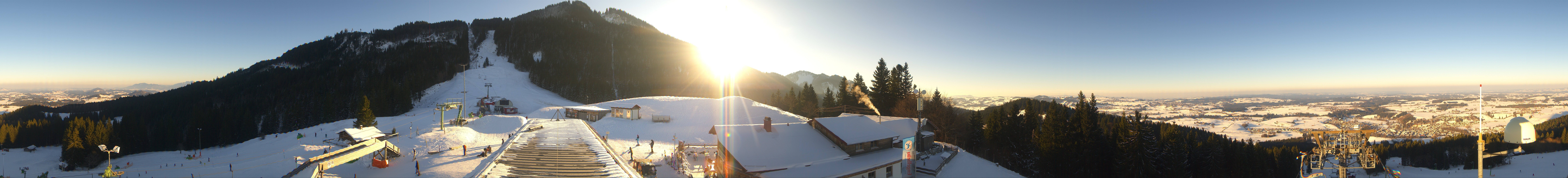 Archiv Foto Webcam Mittelstation Nesselwang