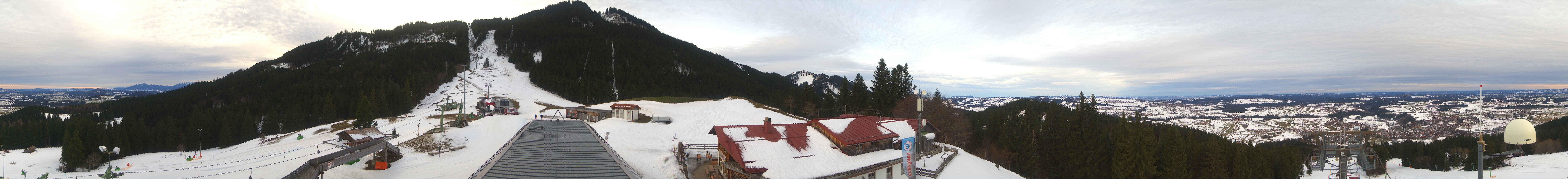 Archived image Webcam Middle station Nesselwang