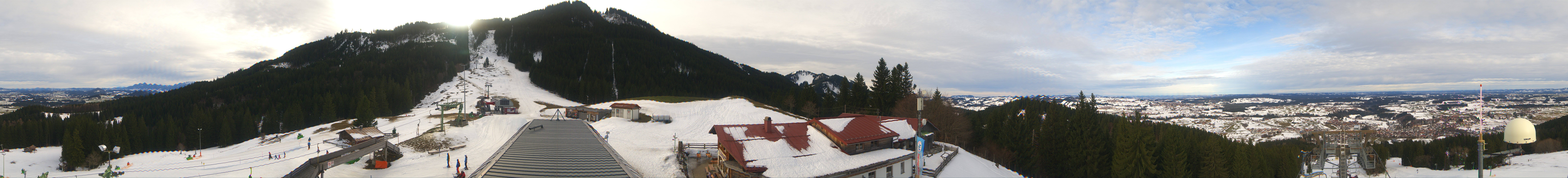 Archived image Webcam Middle station Nesselwang