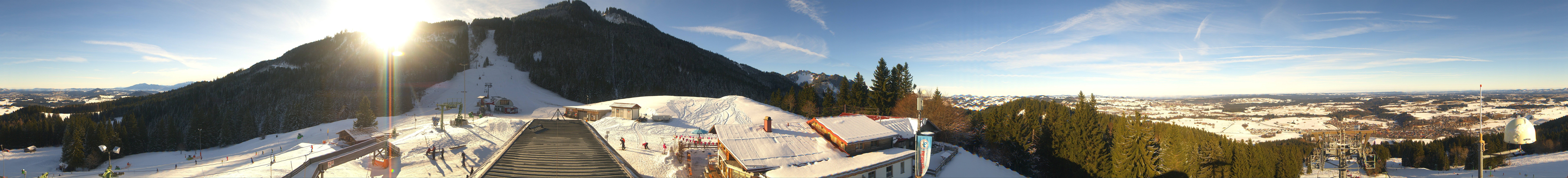 Archiv Foto Webcam Mittelstation Nesselwang