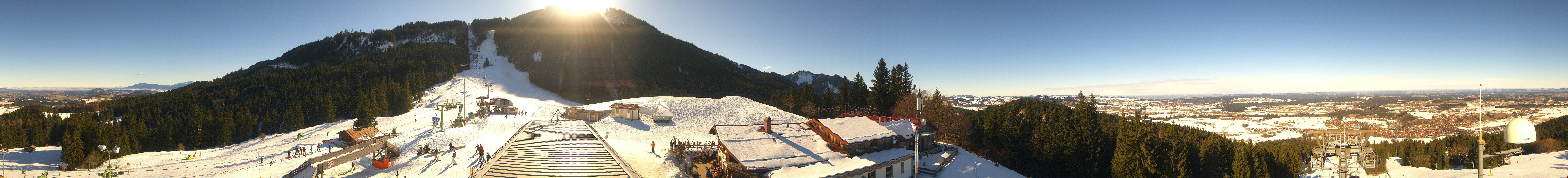 Archiv Foto Webcam Mittelstation Nesselwang