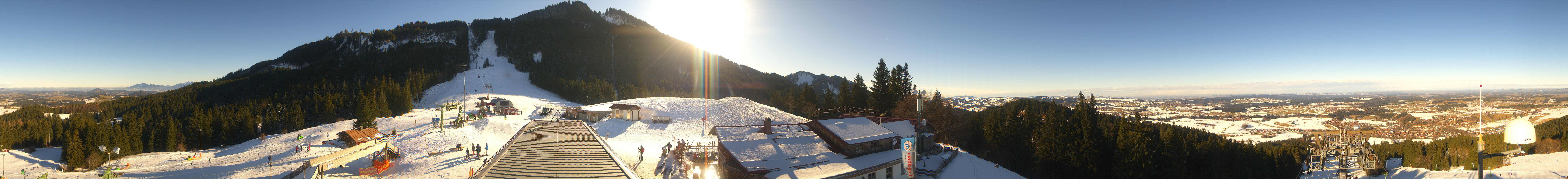 Archiv Foto Webcam Mittelstation Nesselwang