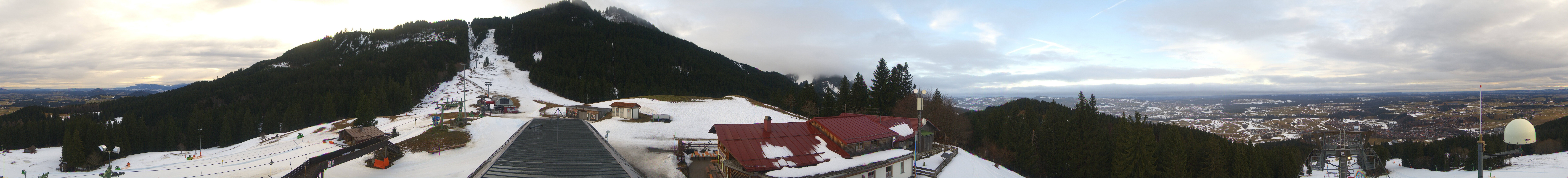 Archiv Foto Webcam Mittelstation Nesselwang