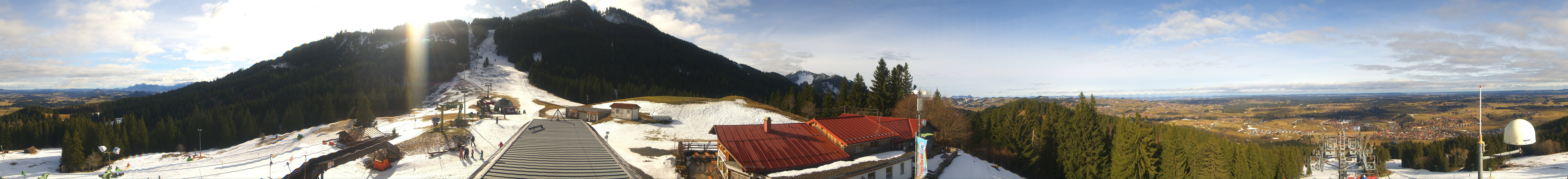 Archiv Foto Webcam Mittelstation Nesselwang