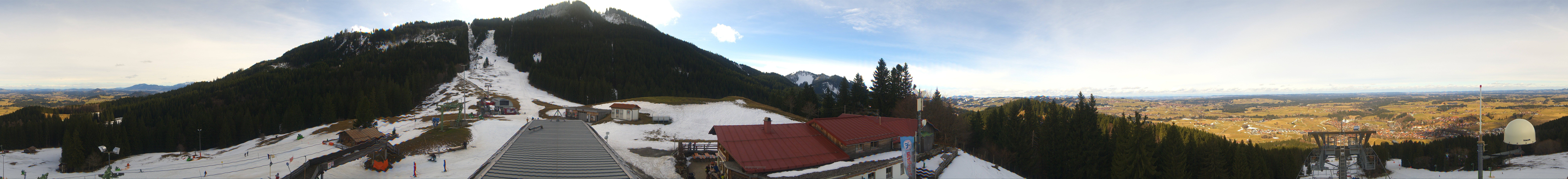 Archiv Foto Webcam Mittelstation Nesselwang