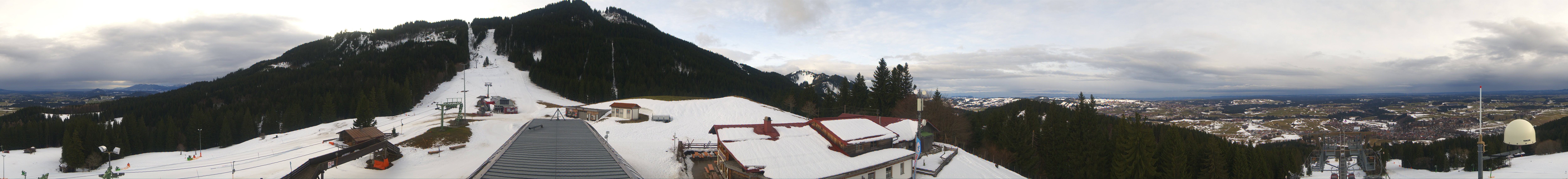 Archiv Foto Webcam Mittelstation Nesselwang