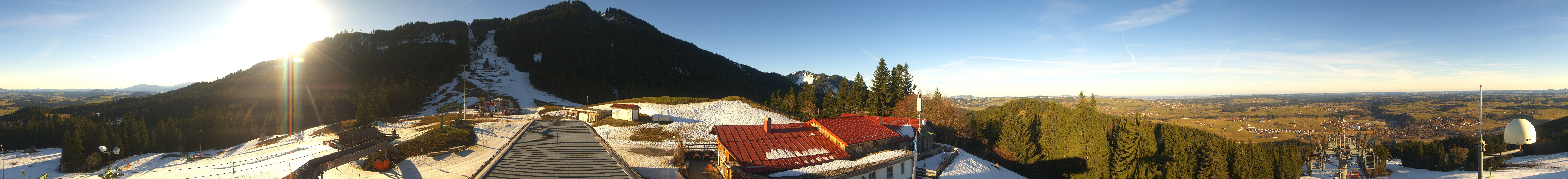 Archived image Webcam Middle station Nesselwang