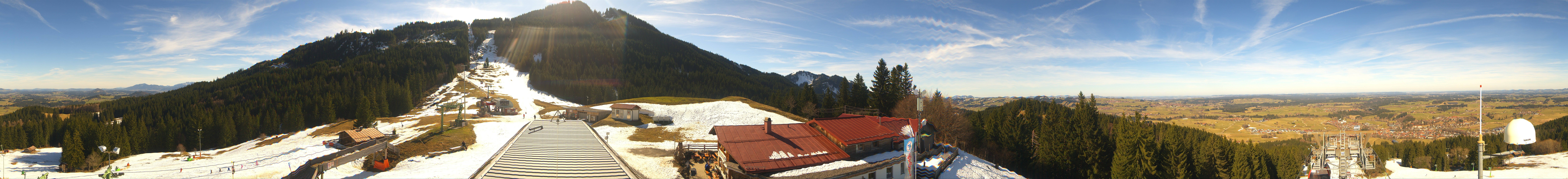 Archived image Webcam Middle station Nesselwang