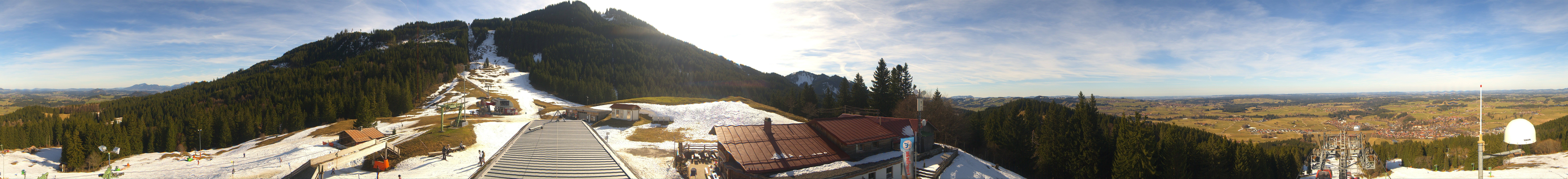 Archived image Webcam Middle station Nesselwang