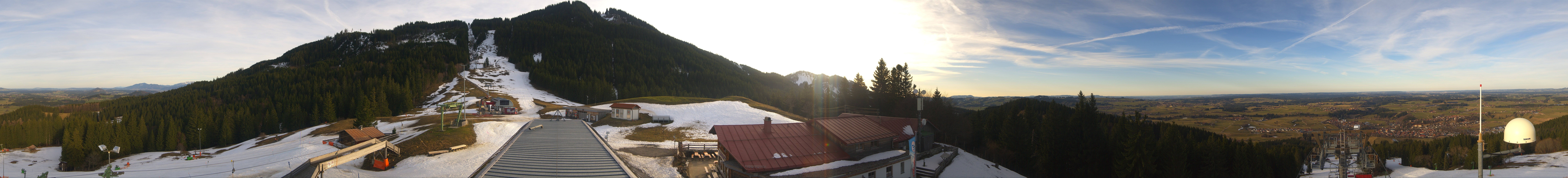 Archived image Webcam Middle station Nesselwang