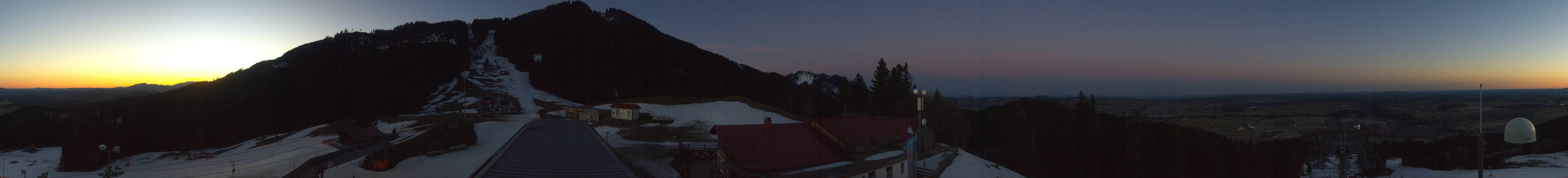 Archived image Webcam Middle station Nesselwang