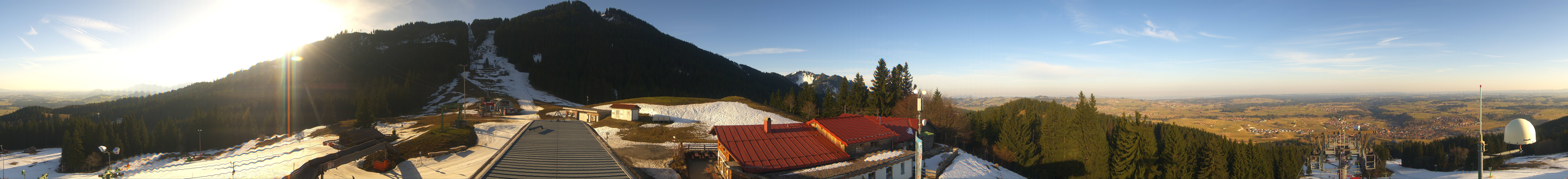 Archived image Webcam Middle station Nesselwang