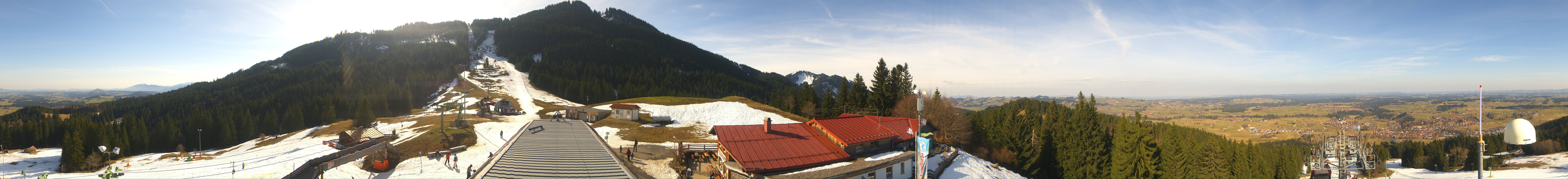 Archived image Webcam Middle station Nesselwang