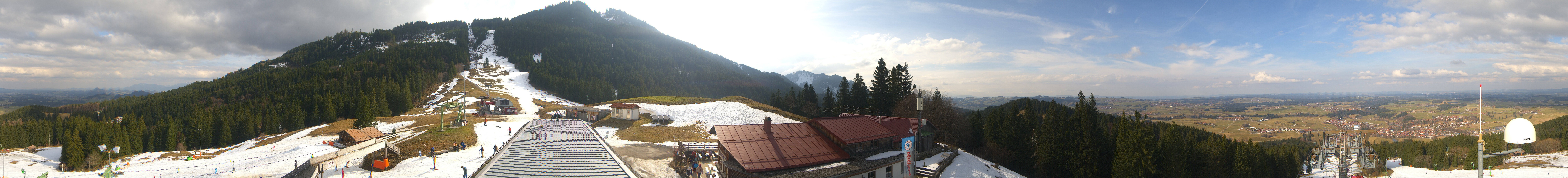 Archived image Webcam Middle station Nesselwang