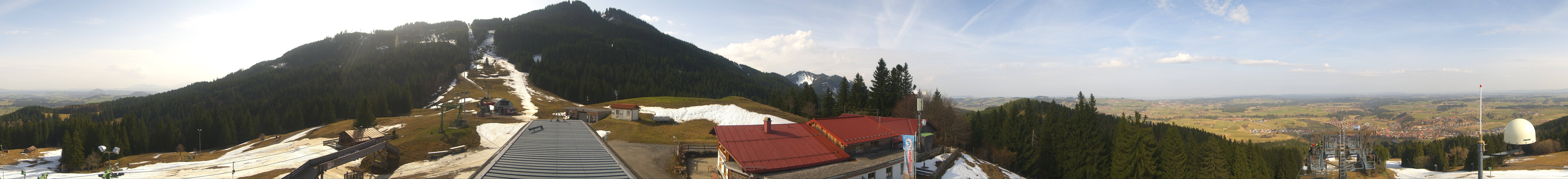 Archived image Webcam Middle station Nesselwang