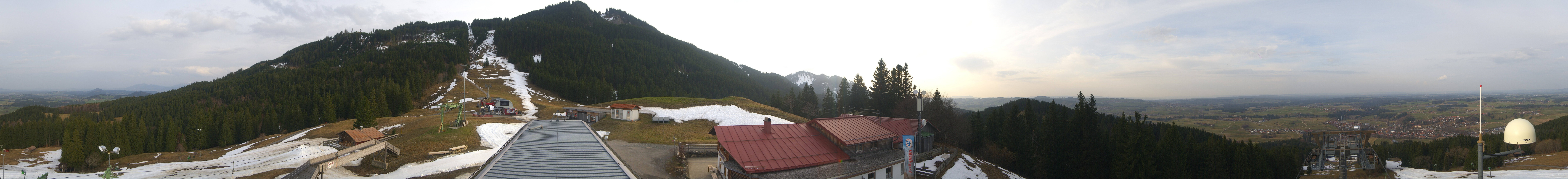 Archived image Webcam Middle station Nesselwang