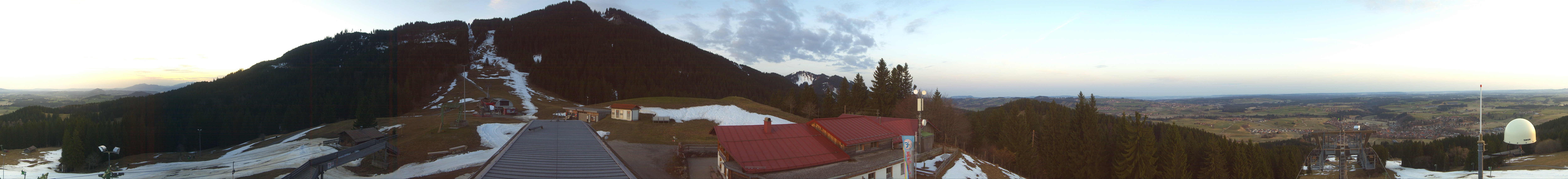 Archiv Foto Webcam Mittelstation Nesselwang