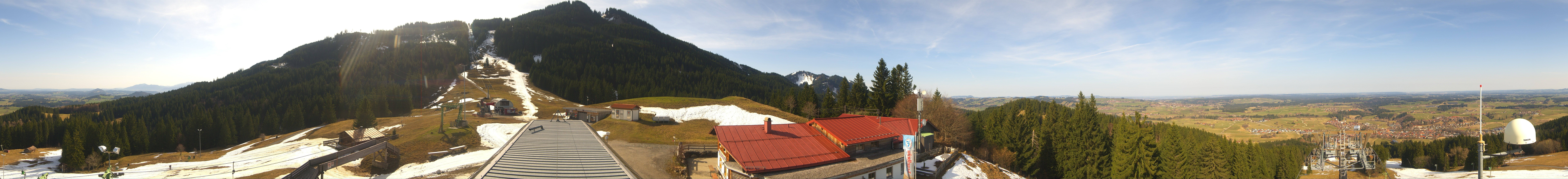 Archiv Foto Webcam Mittelstation Nesselwang