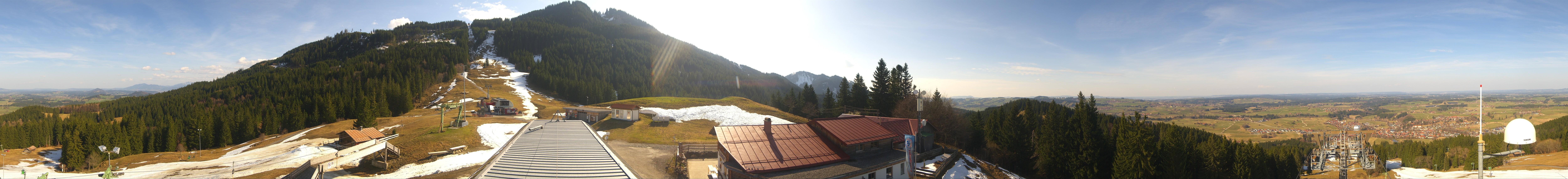 Archiv Foto Webcam Mittelstation Nesselwang