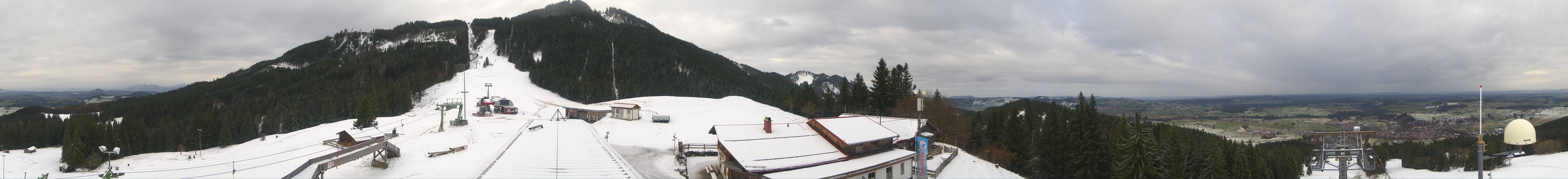 Archived image Webcam Middle station Nesselwang