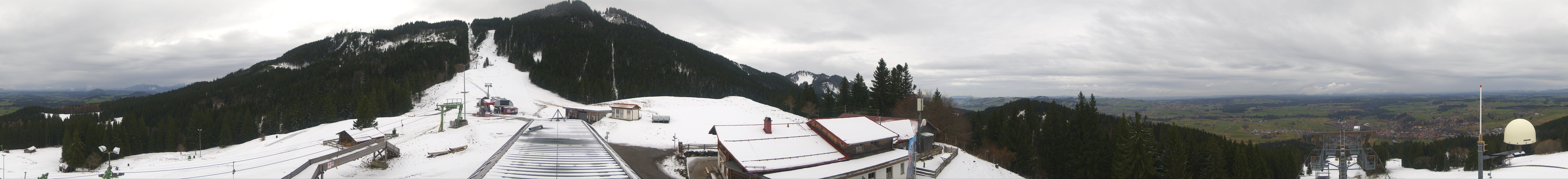 Archived image Webcam Middle station Nesselwang