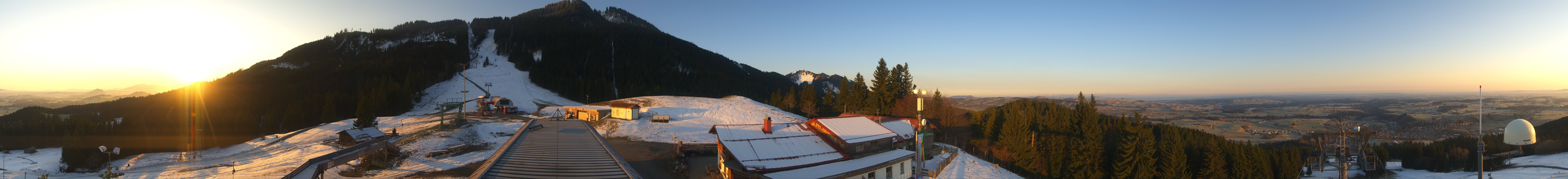 Archiv Foto Webcam Mittelstation Nesselwang