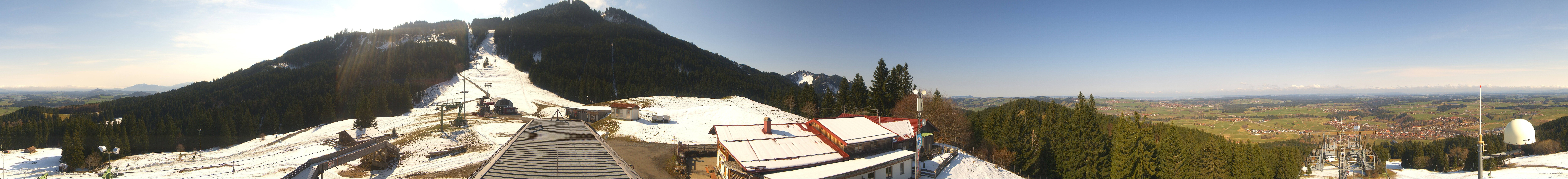 Archiv Foto Webcam Mittelstation Nesselwang