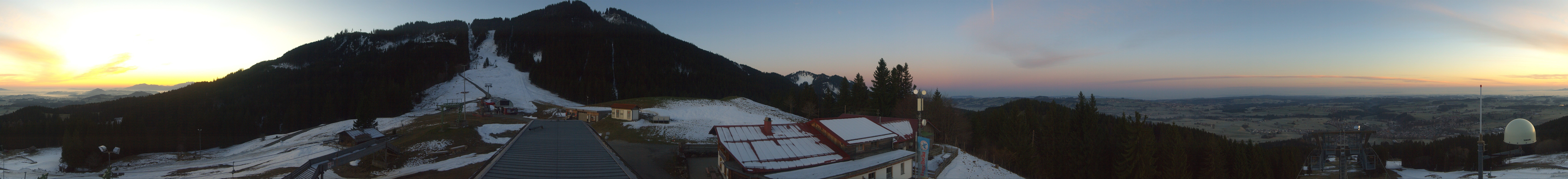 Archived image Webcam Middle station Nesselwang