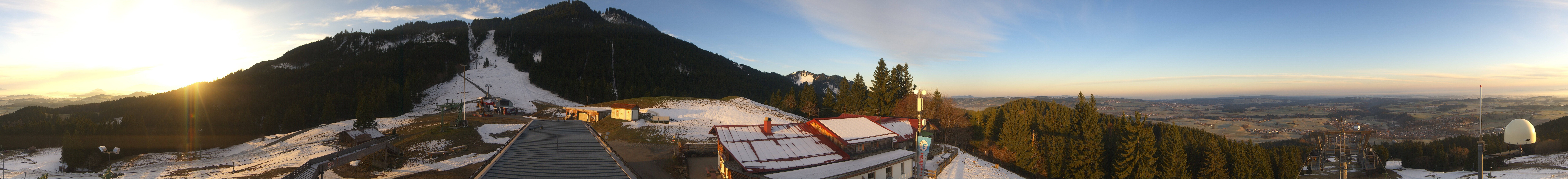 Archived image Webcam Middle station Nesselwang