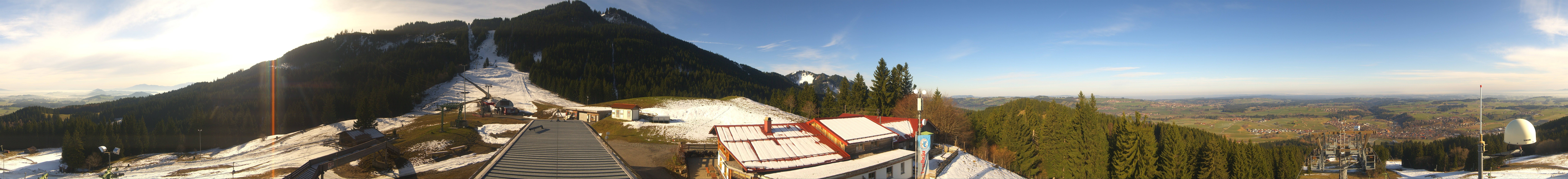 Archived image Webcam Middle station Nesselwang