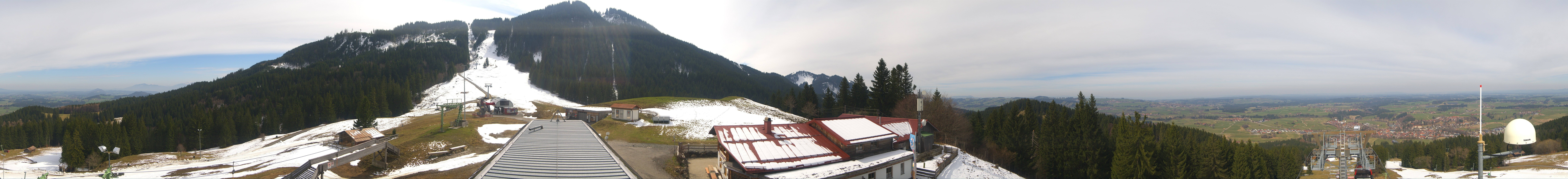 Archived image Webcam Middle station Nesselwang