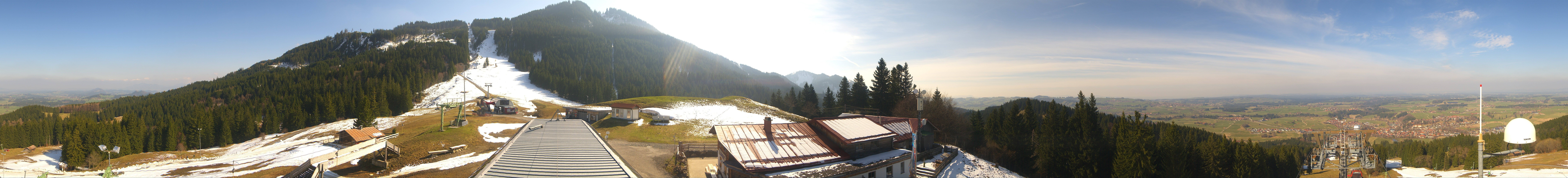 Archived image Webcam Middle station Nesselwang