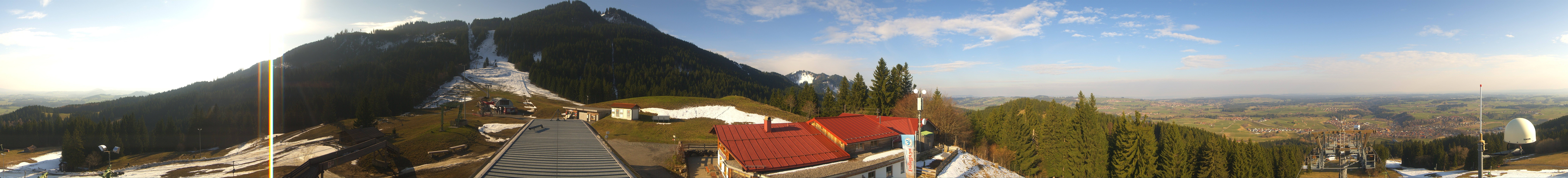 Archived image Webcam Middle station Nesselwang