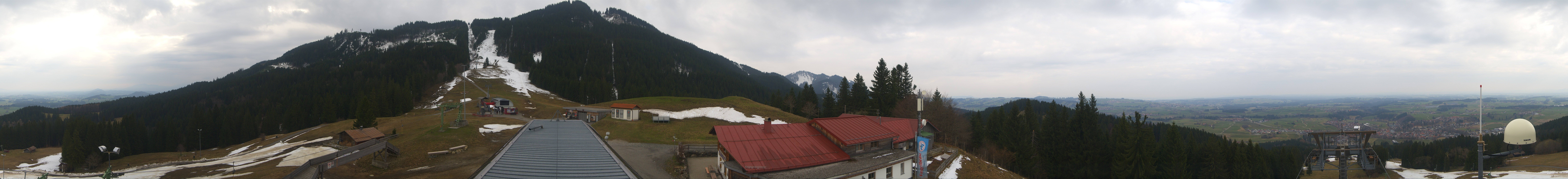 Archived image Webcam Middle station Nesselwang