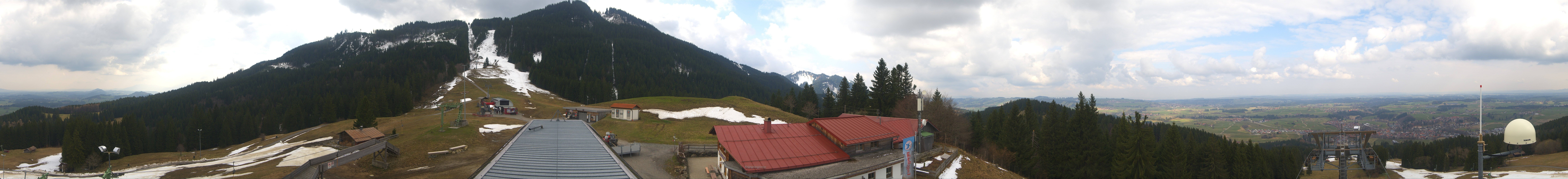 Archived image Webcam Middle station Nesselwang