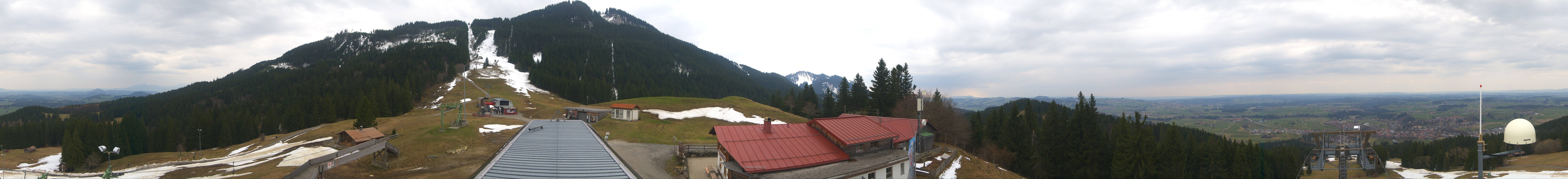 Archived image Webcam Middle station Nesselwang