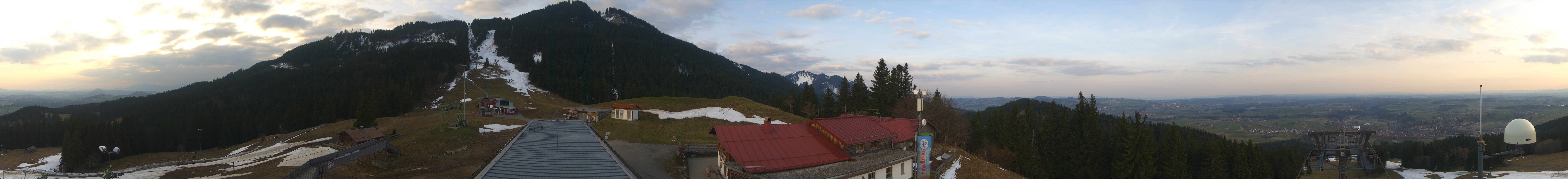 Archived image Webcam Middle station Nesselwang