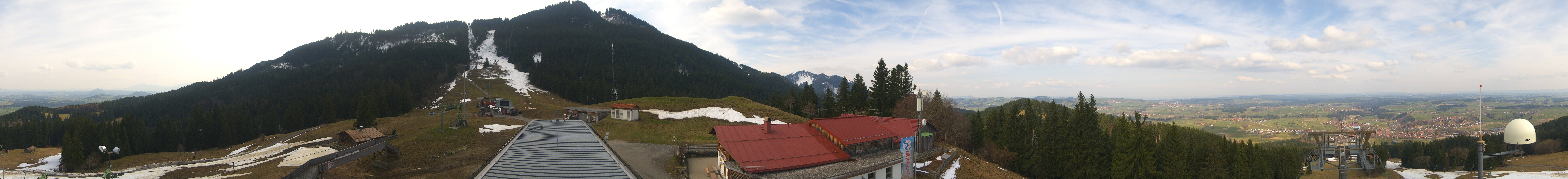 Archived image Webcam Middle station Nesselwang